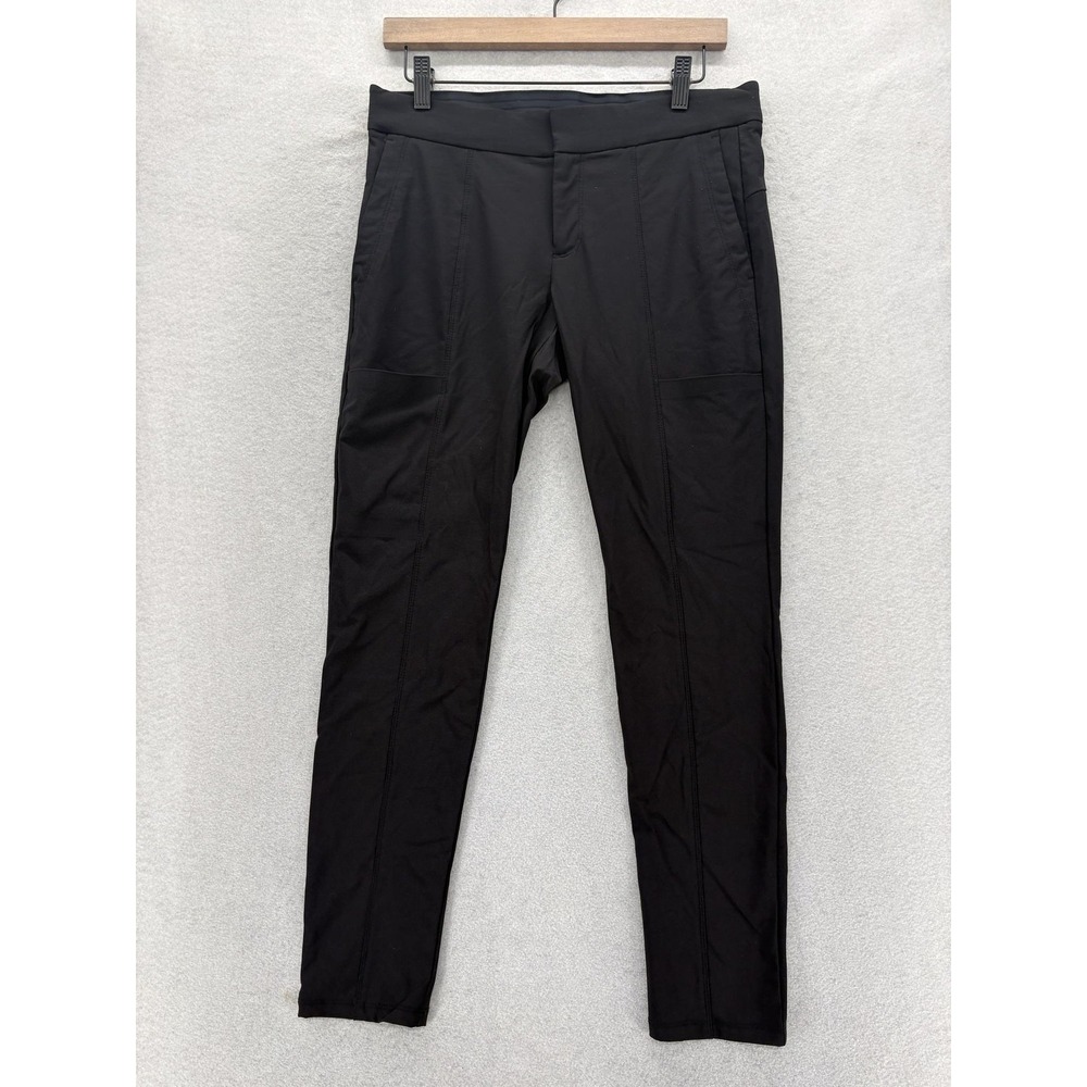 Athleta Wander Stash Skinny Pants Womens 4P Black Stretch Pockets Gym Yoga Work